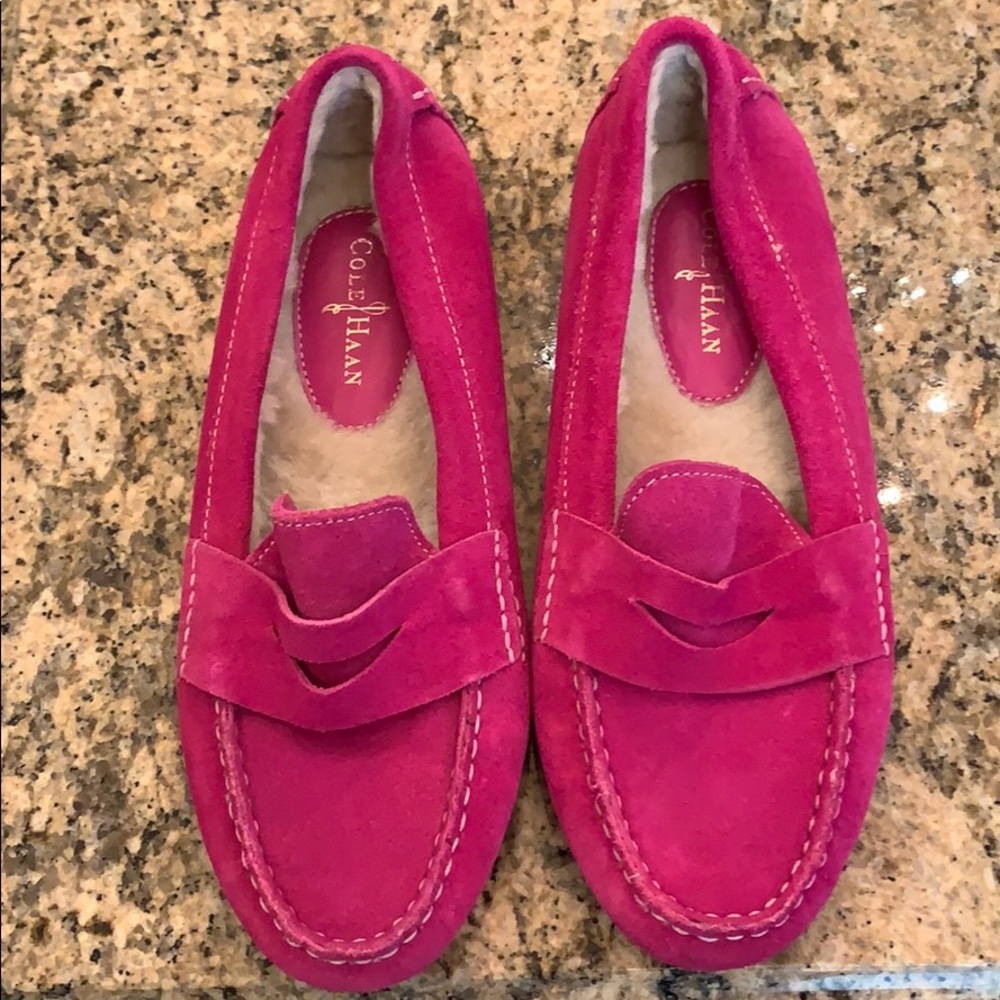 Suede driving shoes